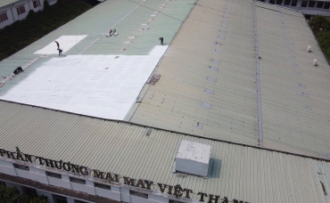 Sơn chống nóng nhà máy may Việt Thành - Bến Tre