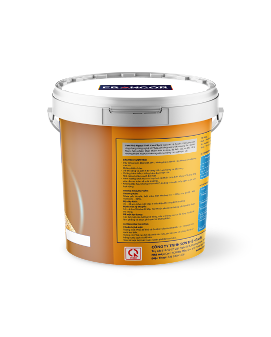 Francor Matt Shield - Sơn phủ ngoại thất cao cấp mờ